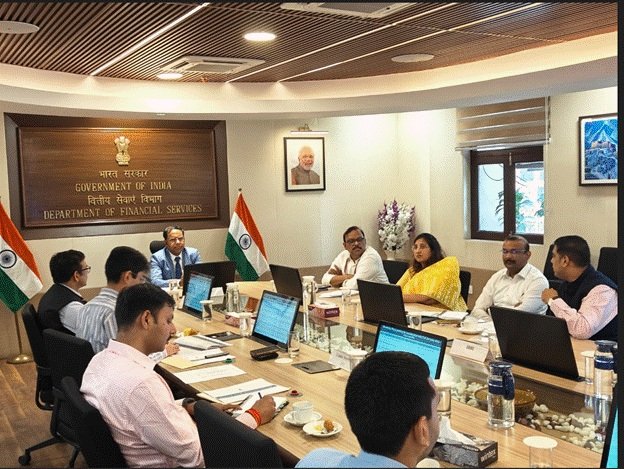 Secretary, DFS chairs a review meeting to monitor the progress of Public Sector Banks in clearing pending cases for NCLT